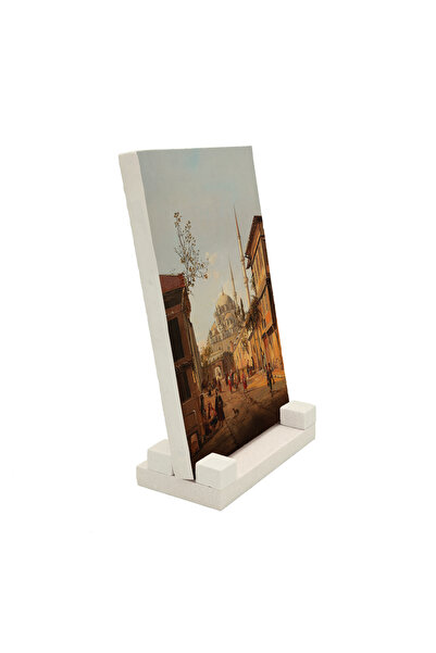 Sadrazam Εκτύπωση Εικόνας Θέας του Τζαμιού Φατίχ, Πέτρινη Βάση Γραφείου 10x15...