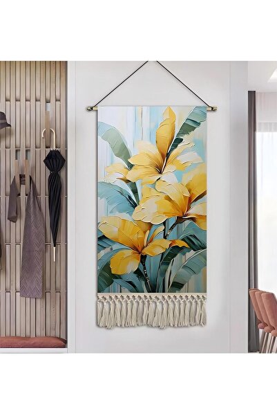 yoyimoore A tropical banana leaf tapestry for home Decorative wall hang Art