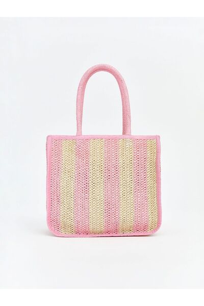 LC Waikiki LCW ACCESSORIES Kız Çocuk Hasır Plaj Çantası
