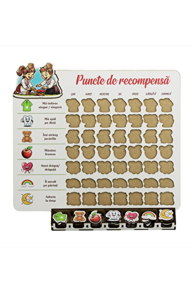 Antok Art AntokArt Tabla Recompensei - Stele zilnice pentru eroi mici!