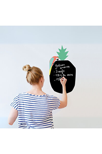 PETIT-ATELlER Pineapple Shape Chalkboard Wall Sticker Set Kids Room Blackboar...