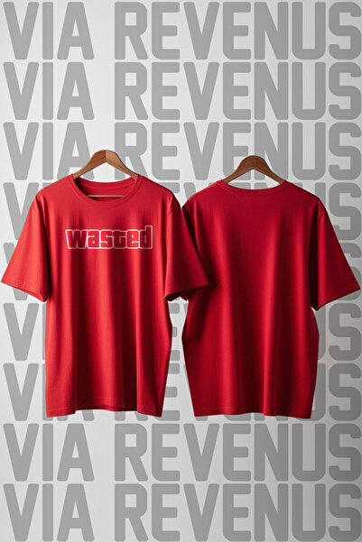 Vordevia Wasted Printed Loose Fit 100% Cotton Unisex Tshirt