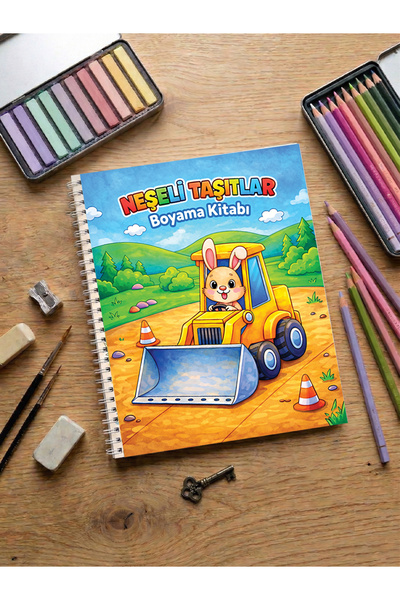 metafortoys Neşeli Taşıtlar Boyama Kitabı Cozy Book – 20x24 cm I 40 Görsel I ...