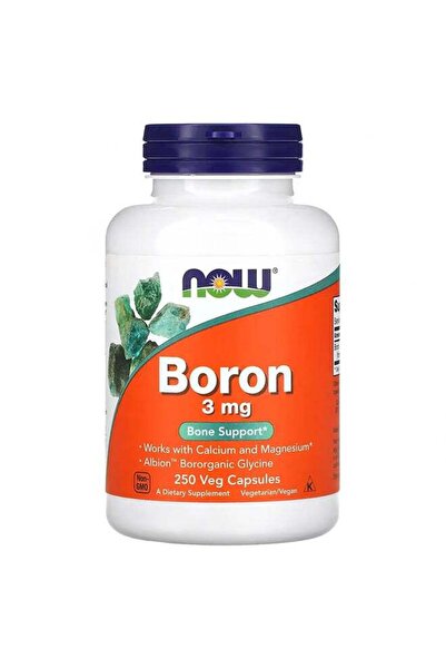Now Foods بورون 3 ملغ 250 كبسولة نباتية