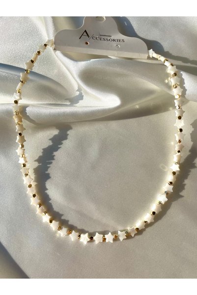 Modesa bijuteri Starry Summer Bead Necklace Bracelet Set - Bijouterie Necklace