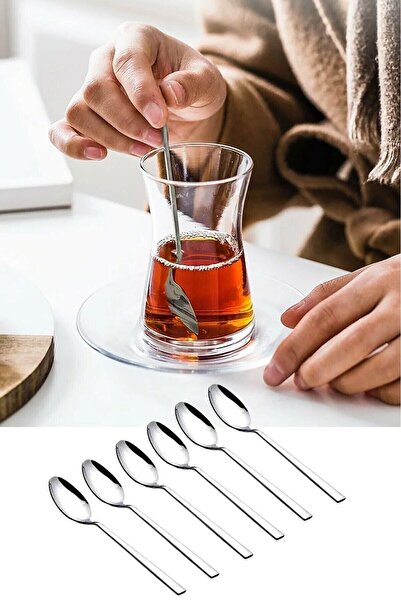 Senin Dükkanın Set of 6 Steel Teaspoon