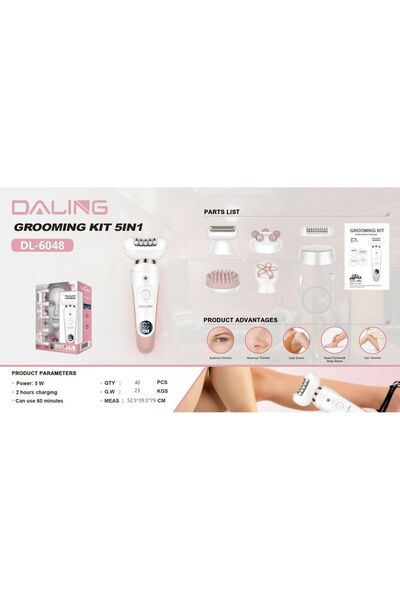 Generic 5-in-1 Rechargeable Precision Grooming Kit | Total Body Hair Removal ...
