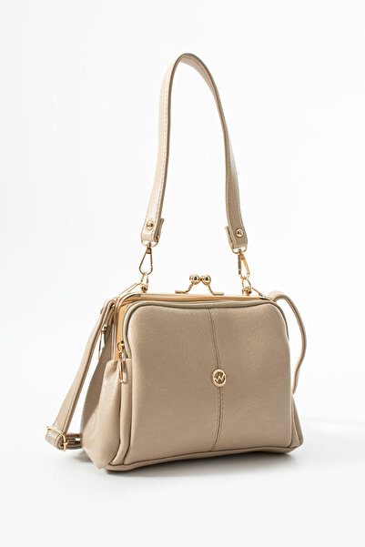 DEV 3 ADAM Γυναικεία τσάντα χιαστί και ώμου από μαλακό δέρμα 4 τμημάτων Vizon...