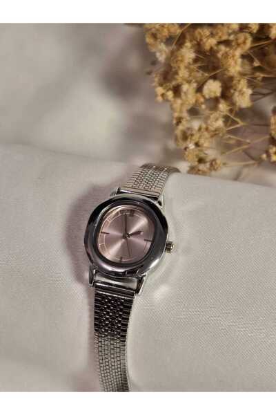 Roseliere Jewelry Somon Kadran Parlak Silver Örme Kordon Çelik Vintage Saat G...