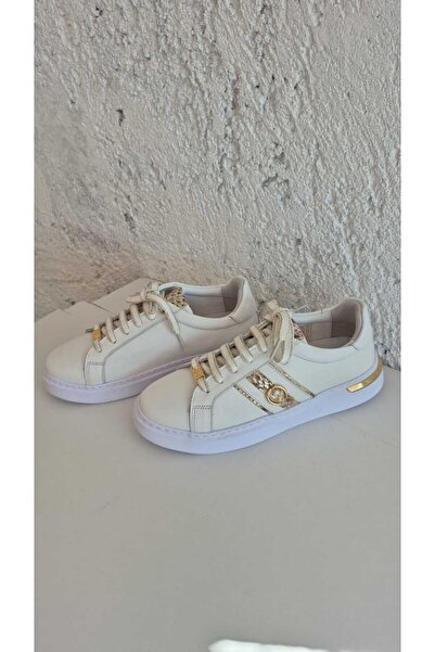 Mammamia D26YA-7075-B Hakiki Deri Düz Taban Kadın Sneaker