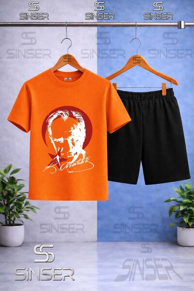 SS SİNSER Παιδικό μπλουζάκι με στάμπα ATATURK RED MOON STAR WHITE με λαιμόκοψ...