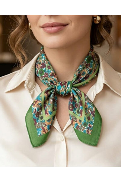 Pure Silk Atelier %100 Saf İpek Lüks Mini Fular (50x50 cm)