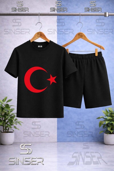 SS SİNSER Παιδικό T-shirt με στάμπα MOON STAR RED με λαιμόκοψη ποδηλάτου - Σε...