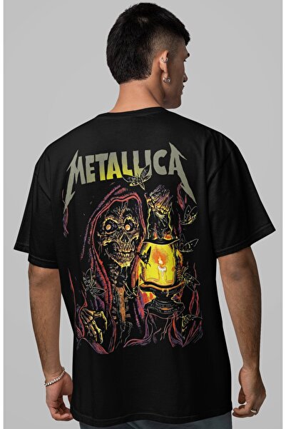 SEVBANO Μπλουζάκι Unisex Oversize με στάμπα στην πλάτη του συγκροτήματος Meta...