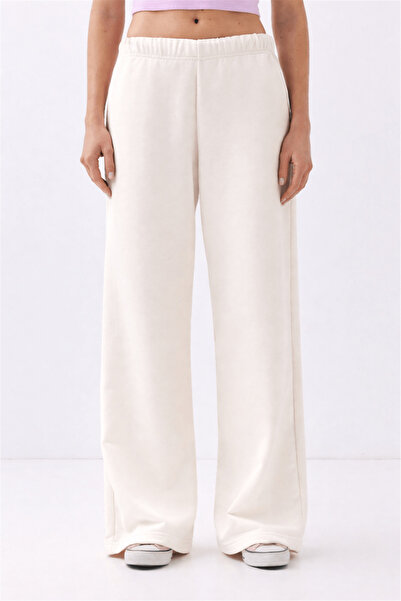 Trendiz Γυναικείο φαρδύ παντελόνι φόρμας λευκό 2013
