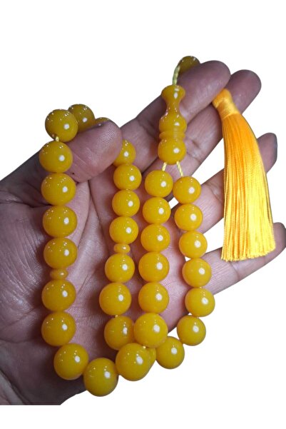 Cekke Tesbih Original Squeeze Amber 13 mm Large Prayer Beads Suitable for Dai...