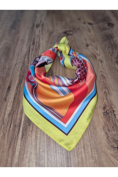 Zelayn Πορτοκαλί μπαντάνα με σχέδια