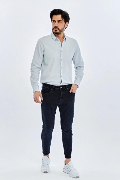 Loft Justin Enzo plavo-crne muške jeans pantalone LF2043526