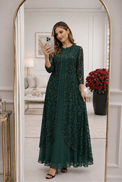 slim fit dress slacks Emerald Green Evening Dress| Latest Evening Dresses L / Green / Lace