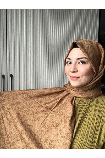 HAREM SCARF Gold Silvia Şal Taba