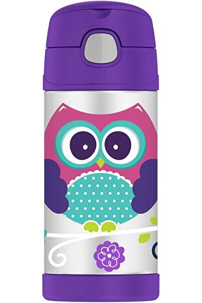 Thermos Funtainer Stainless Steel Water Bottle with Straw, Insulated Flask, a...