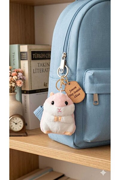 Şirin Sevimli Hamster Peluş Anahtarlık – Yumuşacık ve Dekoratif Hediye Seçeneği