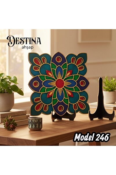 Destina Ahşap Mandala Boyama Seti- Ahşap Boyama- Model246