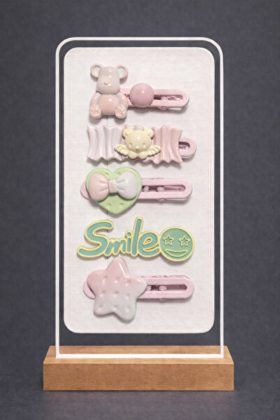 mdm style Σετ 5 τεμαχίων κλιπ μαλλιών για κορίτσια – Πολύχρωμα κλιπ μαλλιών μ...