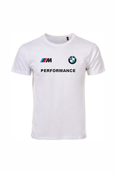 ETİFA Tricou unisex alb, 100% bumbac, croială normală – Imprimat BMW, Tricou ...