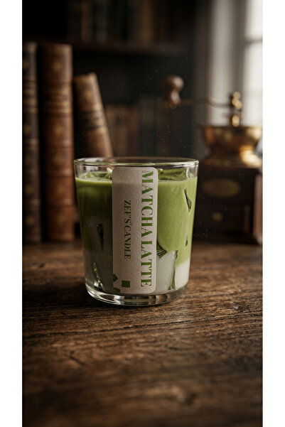 ZEFS CANDLE ZEF'S CANDLE SOYAWAX & JEL MUM MATCHA LATTE CAM BARDAK KOKULU MUM