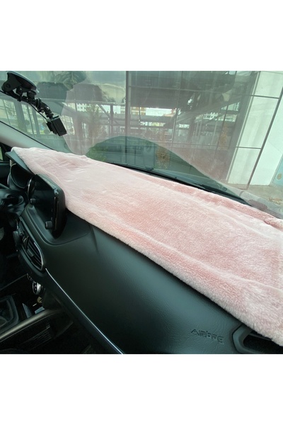 Twin Store Soft Furry Auto Dashboard Trunk Cover Plush Carpet Powder Pink 130...