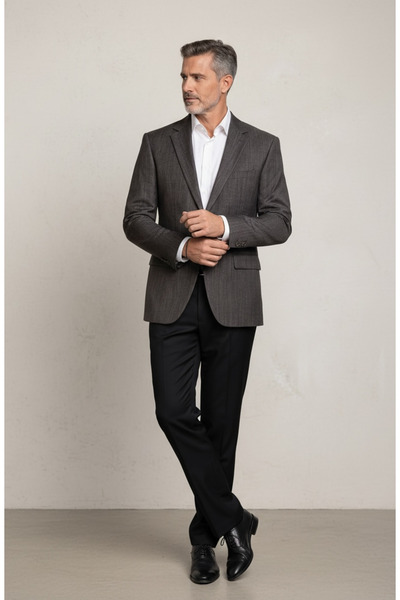 AtlasGiyim Men's Classic Cut Blazer Jacket 6 Drop (2026)