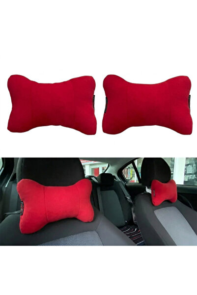 Twin Store Orthopedic Car Travel Neck Pillow 2& # 39Li Red