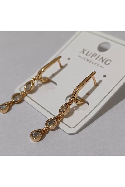 Zennemor Xuping Good Quality Stainless Steel Anti-Allergic Dangle Heart Model Elegant Earrings