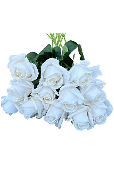MirageBotanics 12 قطعة من الزهور الاصطناعية، ورود حريرية مزيفة لتزيين المنزل ...