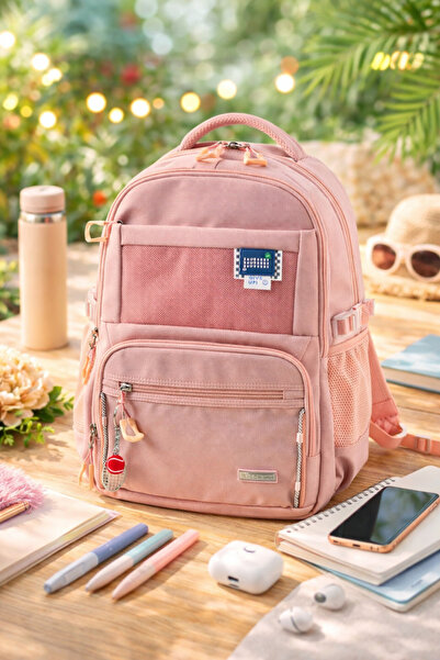 ÇÇS Σχολικό σακίδιο πλάτης πολλαπλών θηκών, αδιάβροχο, για καθημερινή χρήση, ...