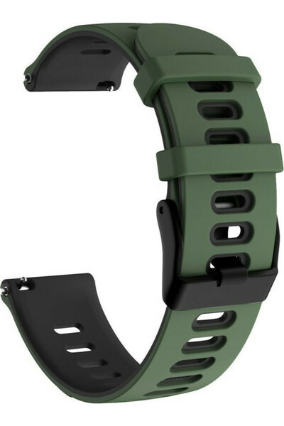 Homies Δίχρωμο λουράκι σιλικόνης Χακί (Huawei Watch GT/GT Pro 2/3/4/5 / Ultim...