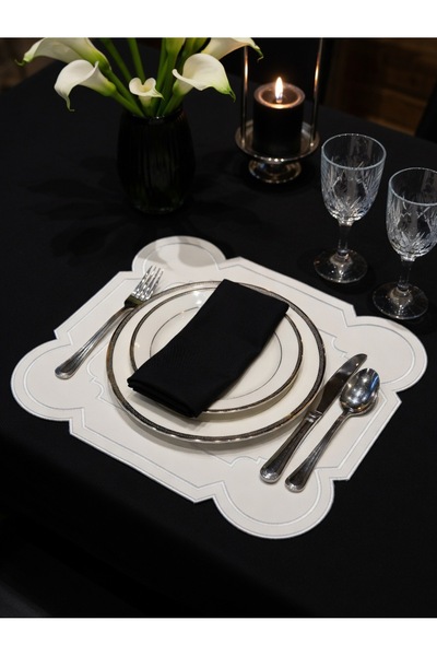 LİNDA MİA Leather American Service Single (White)