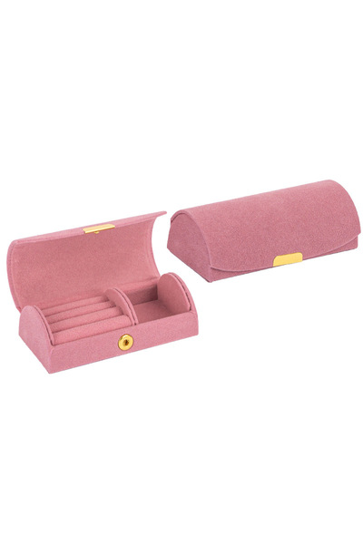 Choice A0278-pink Arched Portable Jewelry Storage Box Portable Business Trip ...