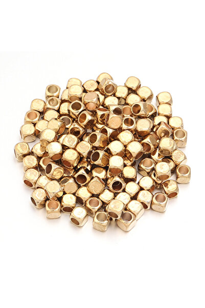 Choice3 4mm 200pcs KC Gold 200Pcs 4/5mm Ball Bead Big Hole Round CCB Loose Sp...