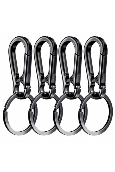 choice2 4PCS As shown-A 4Pcs Metal Carabiner Keychain Clips, Key Holder Organ...
