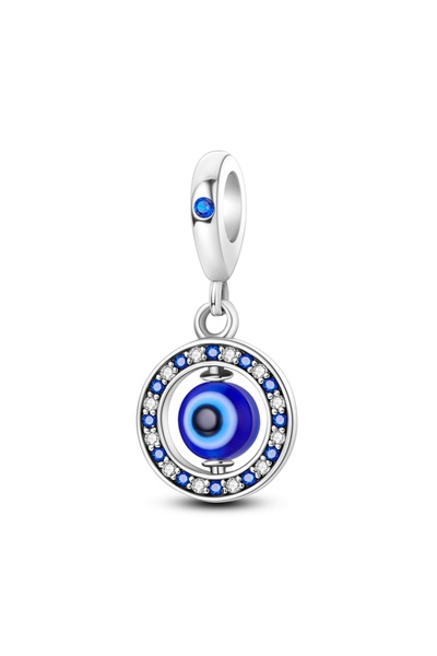 Choice25 Ktc681 Blue Charm Bead Original 925 Silver Fit Bracelet Pendant DIY ...