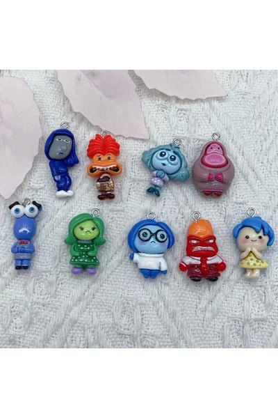Choice 10pcs mix 10 pieces of cartoon anime resin jewelry, enamel necklaces, ...
