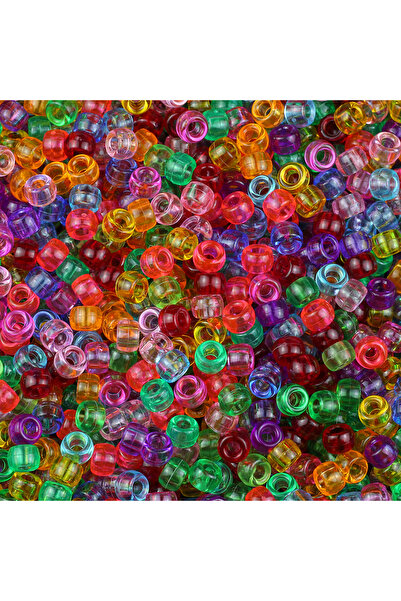 Choice1 100pcs Mix Color 100-400pcs 6*9mm Colorful Transparent Large Hole Pon...