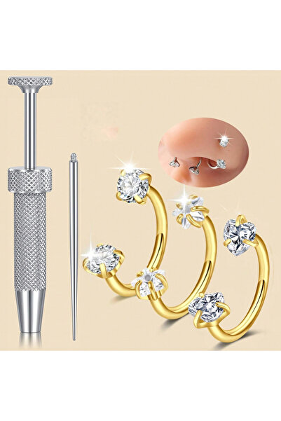 Choice1 حلقات وأقراط أنف على شكل حرف C وحلقات أنف حلزونية 18G 1.0x8mm، 5 قطع ...