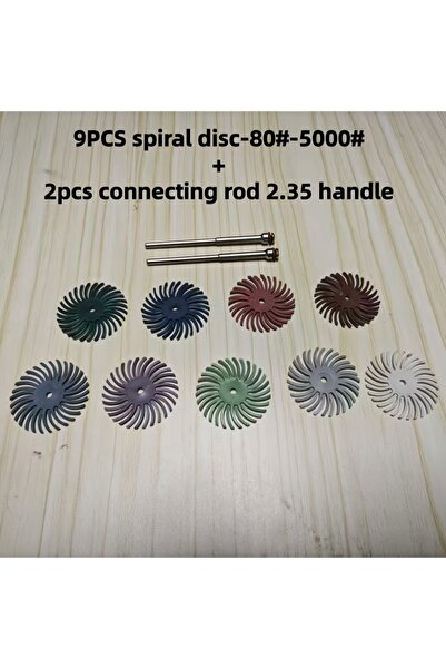 Choice1 11pcs of 1set Spiral Disc Polishing Tool - Jewelry Wood Carving Pit C...