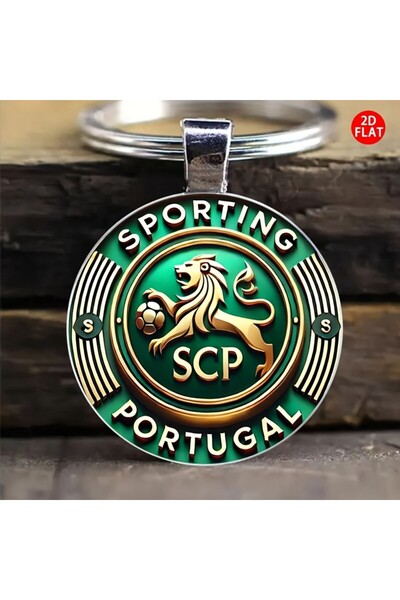Choice سلسلة مفاتيح SCP البرتغالية بتصميم أسد وكرة قدم. هذا الإكسسوار المصنوع...