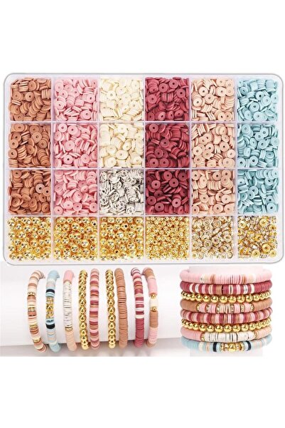 Choice3 Red Plate 1900+PCS DIY Clay Beads Bracelet Making Kit - Friendship Je...
