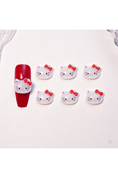 Choice1 06 100Pcs/Pack KT Kitty Nail Charms - Japanese Cute Resin Nail Art, A...
