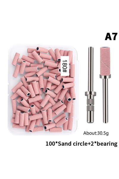 Choice1 A7 Nail Mini Sanding Ring Bands 3MM 120-240 Grit Electric Drill Bits ...